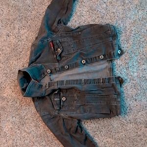 Small, South pole, denim jacket, dark grey